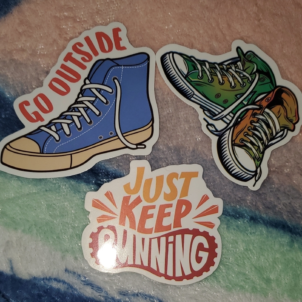 🌈FREE W/BUNDLE🌈 Set Of 3 High Top Sneaker Stickers